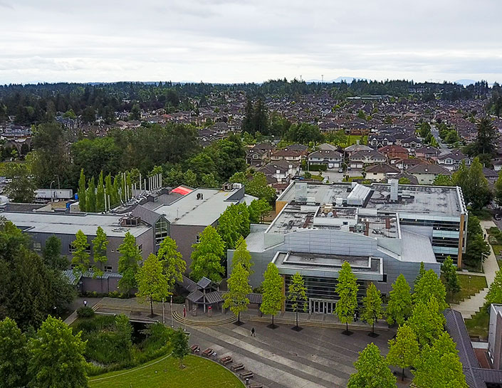 KPU Surrey aerial view